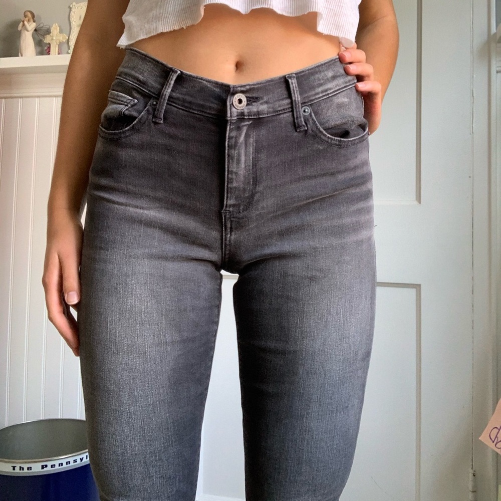 Black Mid Rise Jeans